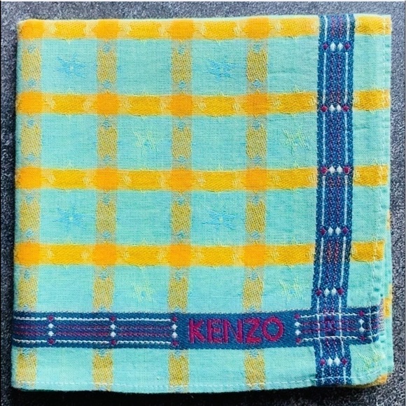 𝅺KENZO Handkerchief Bandanna Pocket Square